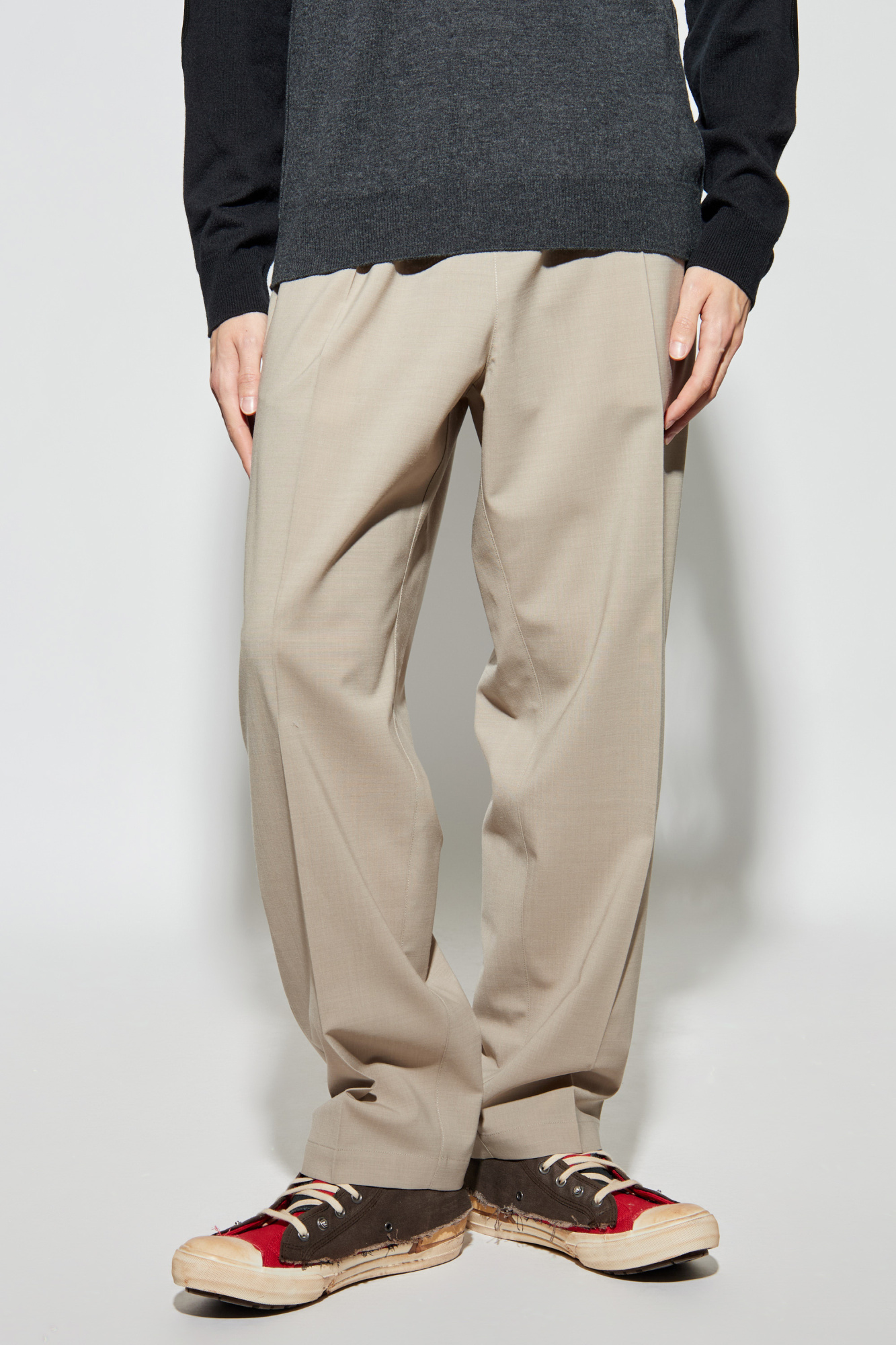MM6 Maison Margiela Loose-fit pleated trousers | Men's | Vitkac